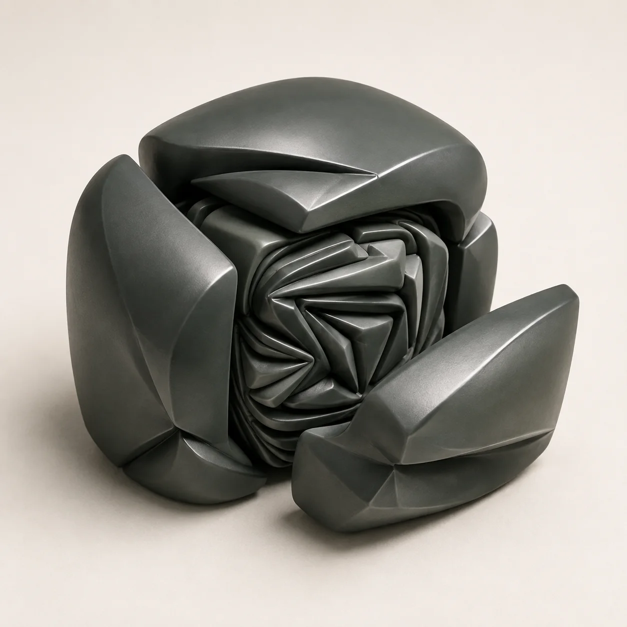 A sculptural illustration of an operating boundary.